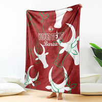 Custom Madagascar Football Blanket Alefa Barea