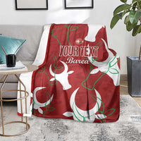 Custom Madagascar Football Blanket Alefa Barea