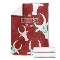 Custom Madagascar Football Blanket Alefa Barea