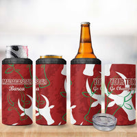 Custom Madagascar Football 4 in 1 Can Cooler Tumbler Alefa Barea