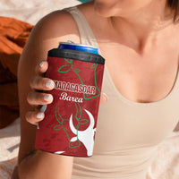 Custom Madagascar Football 4 in 1 Can Cooler Tumbler Alefa Barea