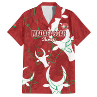 Custom Madagascar Football Family Matching Off Shoulder Maxi Dress and Hawaiian Shirt Alefa Barea