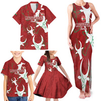 Custom Madagascar Football Family Matching Tank Maxi Dress and Hawaiian Shirt Alefa Barea