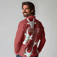 Custom Madagascar Football Long Sleeve Polo Shirt Alefa Barea