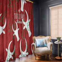 Custom Madagascar Football Window Curtain Alefa Barea