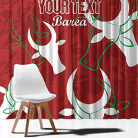 Custom Madagascar Football Window Curtain Alefa Barea