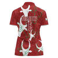 Custom Madagascar Football Women Polo Shirt Alefa Barea