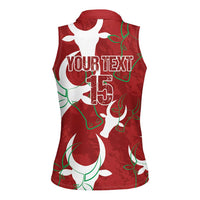 Custom Madagascar Football Women Sleeveless Polo Shirt Alefa Barea