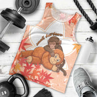 Cute Punch Monkey Men Tank Top Small But Bravo