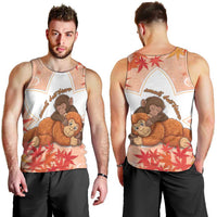 Cute Punch Monkey Men Tank Top Small But Bravo