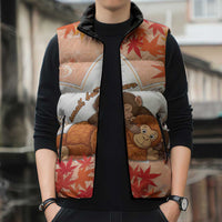Cute Punch Monkey Sleeveless Puffer Jacket Small But Bravo