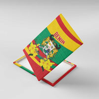 Benin National Day Canvas Wall Art Coat Of Arms Yellow Allamanda