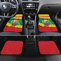 Benin National Day Car Mats Coat Of Arms Yellow Allamanda