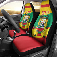 Benin National Day Car Seat Cover Coat Of Arms Yellow Allamanda