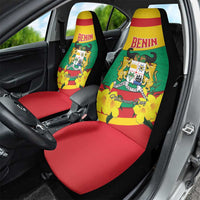 Benin National Day Car Seat Cover Coat Of Arms Yellow Allamanda