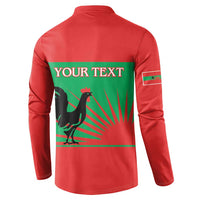 Personalised UNITA Angola Button Sweatshirt Party Flag Style