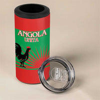 Personalised UNITA Angola 4 in 1 Can Cooler Tumbler Party Flag Style