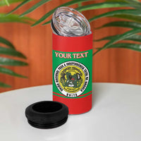 Personalised UNITA Angola 4 in 1 Can Cooler Tumbler Party Flag Style