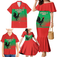 Personalised UNITA Angola Family Matching Mermaid Dress and Hawaiian Shirt Party Flag Style