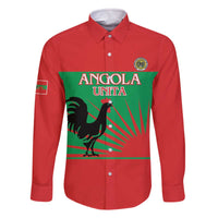 Personalised UNITA Angola Family Matching Off The Shoulder Long Sleeve Dress and Hawaiian Shirt Party Flag Style