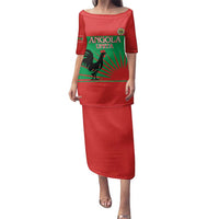 Personalised UNITA Angola Family Matching Puletasi and Hawaiian Shirt Party Flag Style