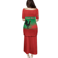 Personalised UNITA Angola Family Matching Puletasi and Hawaiian Shirt Party Flag Style