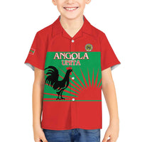 Personalised UNITA Angola Family Matching Short Sleeve Bodycon Dress and Hawaiian Shirt Party Flag Style