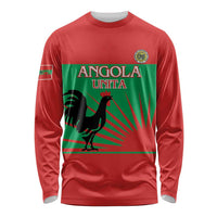 Personalised UNITA Angola Long Sleeve Shirt Party Flag Style