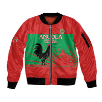 Personalised UNITA Angola Sleeve Zip Bomber Jacket Party Flag Style
