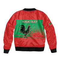 Personalised UNITA Angola Sleeve Zip Bomber Jacket Party Flag Style