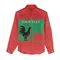 Personalised UNITA Angola Women Casual Shirt Party Flag Style