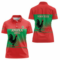 Personalised UNITA Angola Women Polo Shirt Party Flag Style