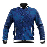Hibiscus Mix ShweShwe African Pattern Baseball Jacket - Wonder Print Shop