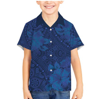 Hibiscus Mix ShweShwe African Pattern Family Matching Mermaid Dress and Hawaiian Shirt - Wonder Print Shop