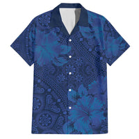 Hibiscus Mix ShweShwe African Pattern Family Matching Puletasi and Hawaiian Shirt - Wonder Print Shop