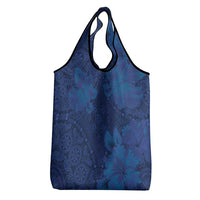 Hibiscus Mix ShweShwe African Pattern Grocery Bag - Wonder Print Shop