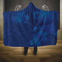 Hibiscus Mix ShweShwe African Pattern Hooded Blanket - Wonder Print Shop