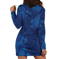 Hibiscus Mix ShweShwe African Pattern Hoodie Dress - Wonder Print Shop