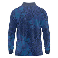 Hibiscus Mix ShweShwe African Pattern Long Sleeve Polo Shirt - Wonder Print Shop