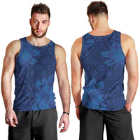 Hibiscus Mix ShweShwe African Pattern Men Tank Top - Wonder Print Shop