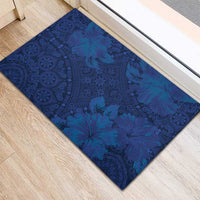 Hibiscus Mix ShweShwe African Pattern Rubber Doormat - Wonder Print Shop