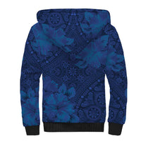Hibiscus Mix ShweShwe African Pattern Sherpa Hoodie - Wonder Print Shop