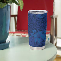 Hibiscus Mix ShweShwe African Pattern Tumbler Cup - Wonder Print Shop