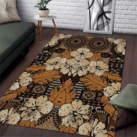 Hibiscus Mix African Pattern Area Rug - Wonder Print Shop
