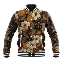 Hibiscus Mix African Pattern Baseball Jacket - Wonder Print Shop