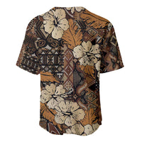 Hibiscus Mix African Pattern Baseball Jersey - Wonder Print Shop