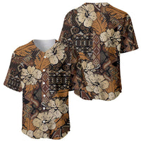 Hibiscus Mix African Pattern Baseball Jersey - Wonder Print Shop