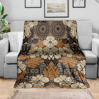Hibiscus Mix African Pattern Blanket - Wonder Print Shop