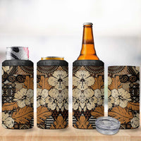 Hibiscus Mix African Pattern 4 in 1 Can Cooler Tumbler - Wonder Print Shop
