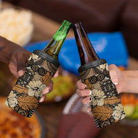 Hibiscus Mix African Pattern 4 in 1 Can Cooler Tumbler - Wonder Print Shop